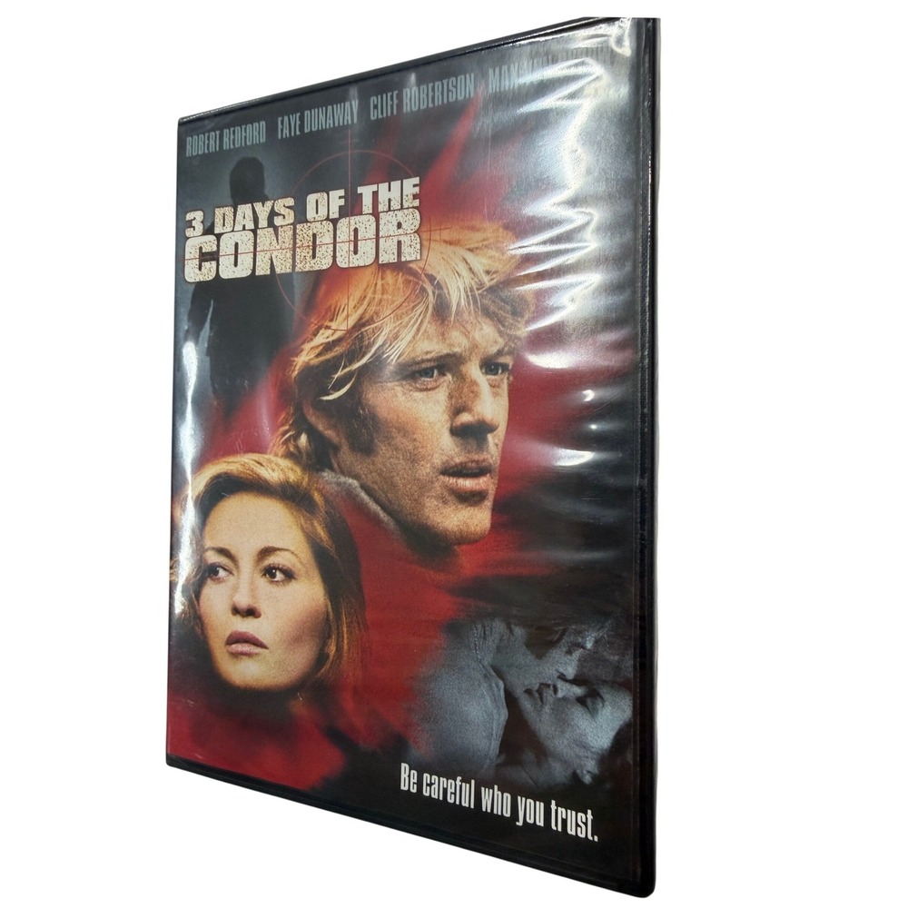 3 Days of the Condor DVD Robert Redford Faye Dunaway 70s Spy Thriller Movie